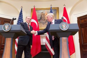 Presidents Trump and Erdoğan. 